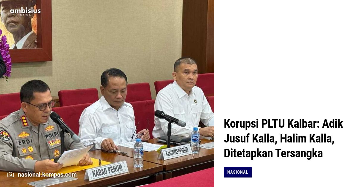 Tersangka Korupsi PLTU Kalbar Halim Kalla
